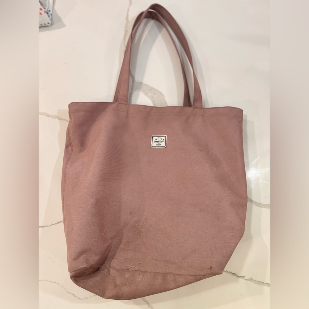 Used Mauve Hershel canvas tote bag